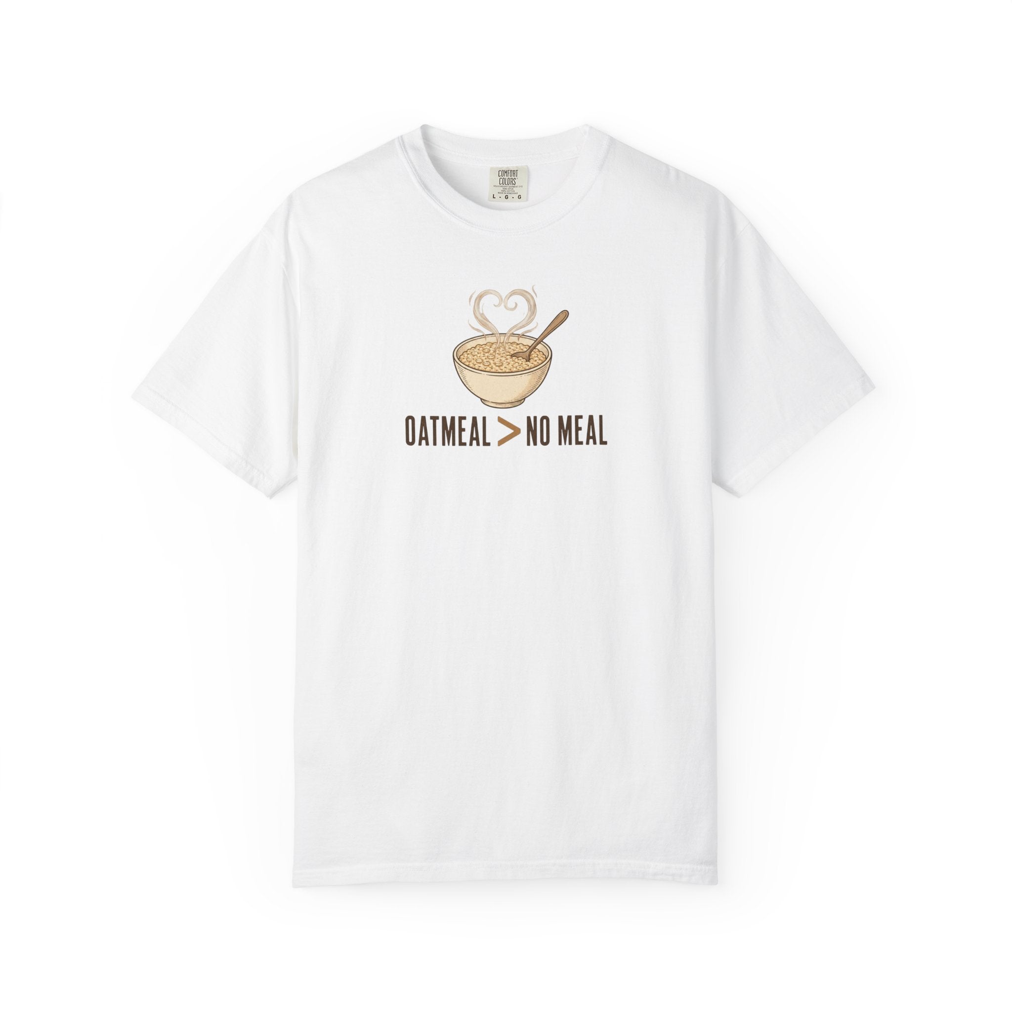 "Oatmeal > No Meal" Breakfast Bowl Graphic T-Shirt