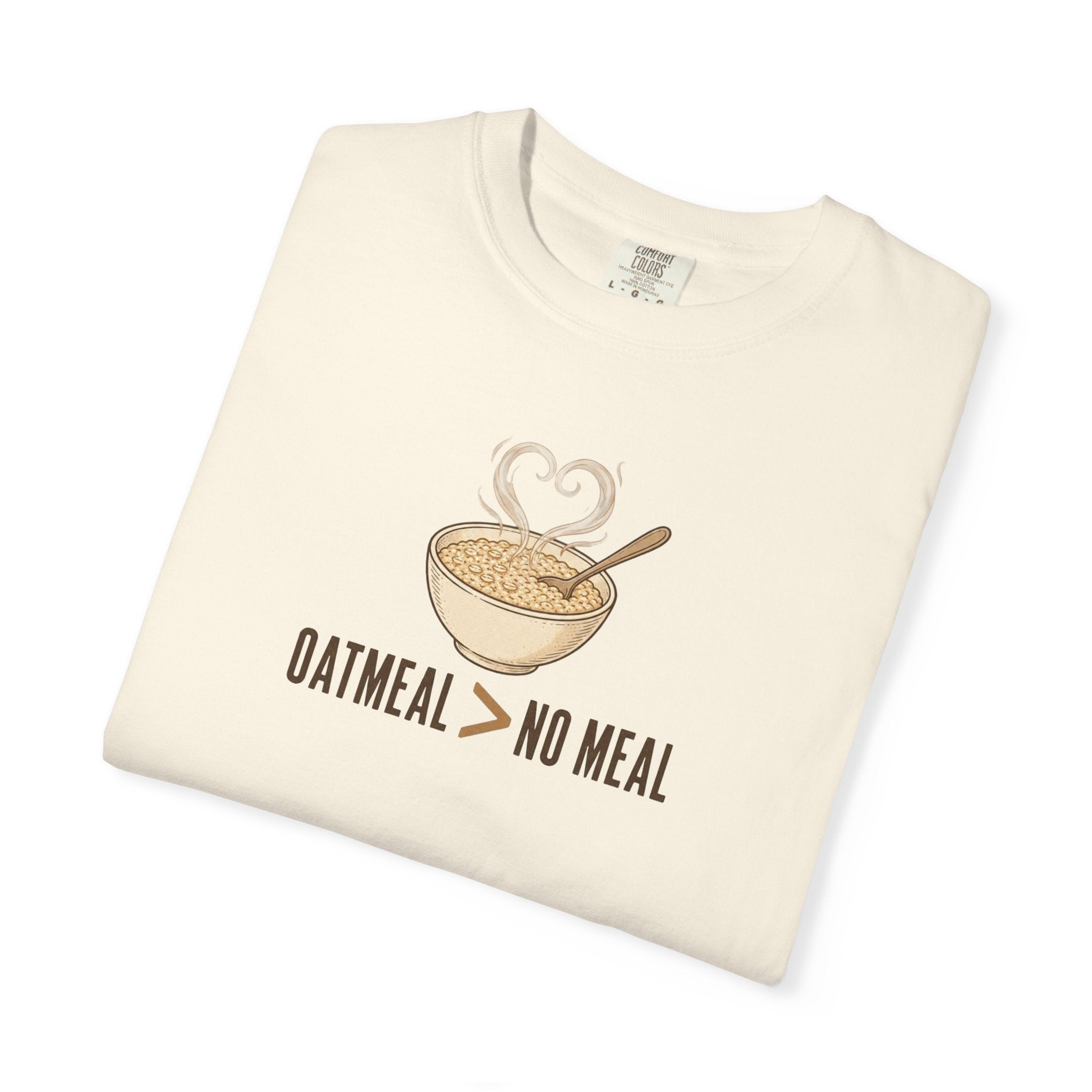 "Oatmeal > No Meal" Breakfast Bowl Graphic T-Shirt
