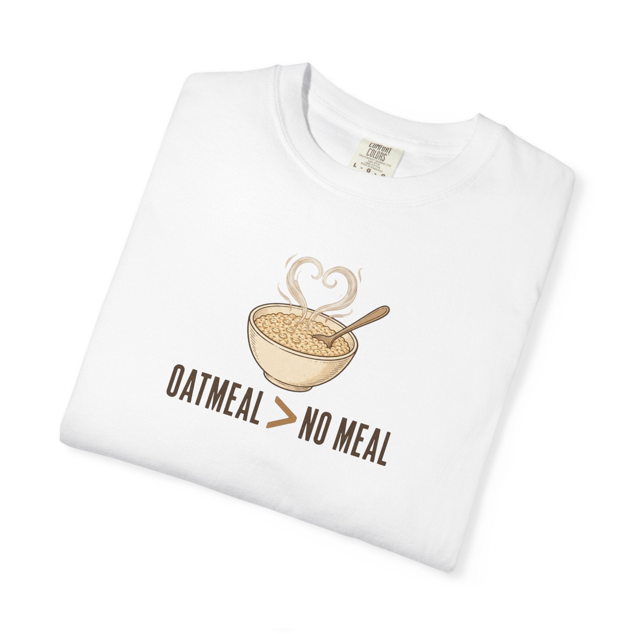 "Oatmeal > No Meal" Breakfast Bowl Graphic T-Shirt