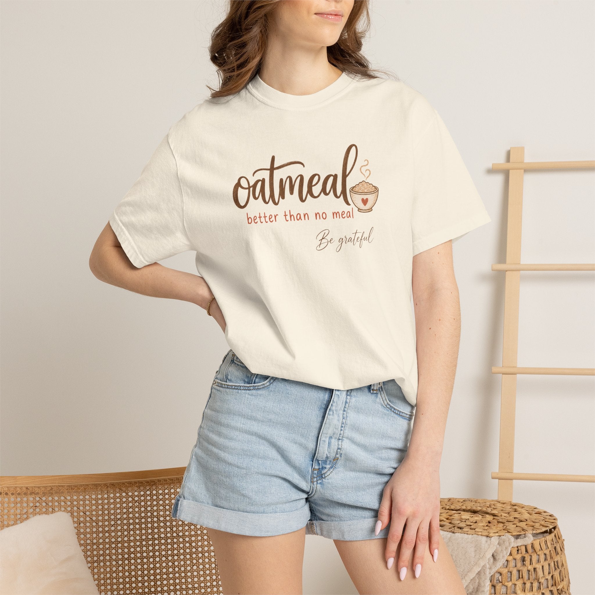 "Oatmeal Better Than No Meal" Oatmeal Lover Graphic T-shirt