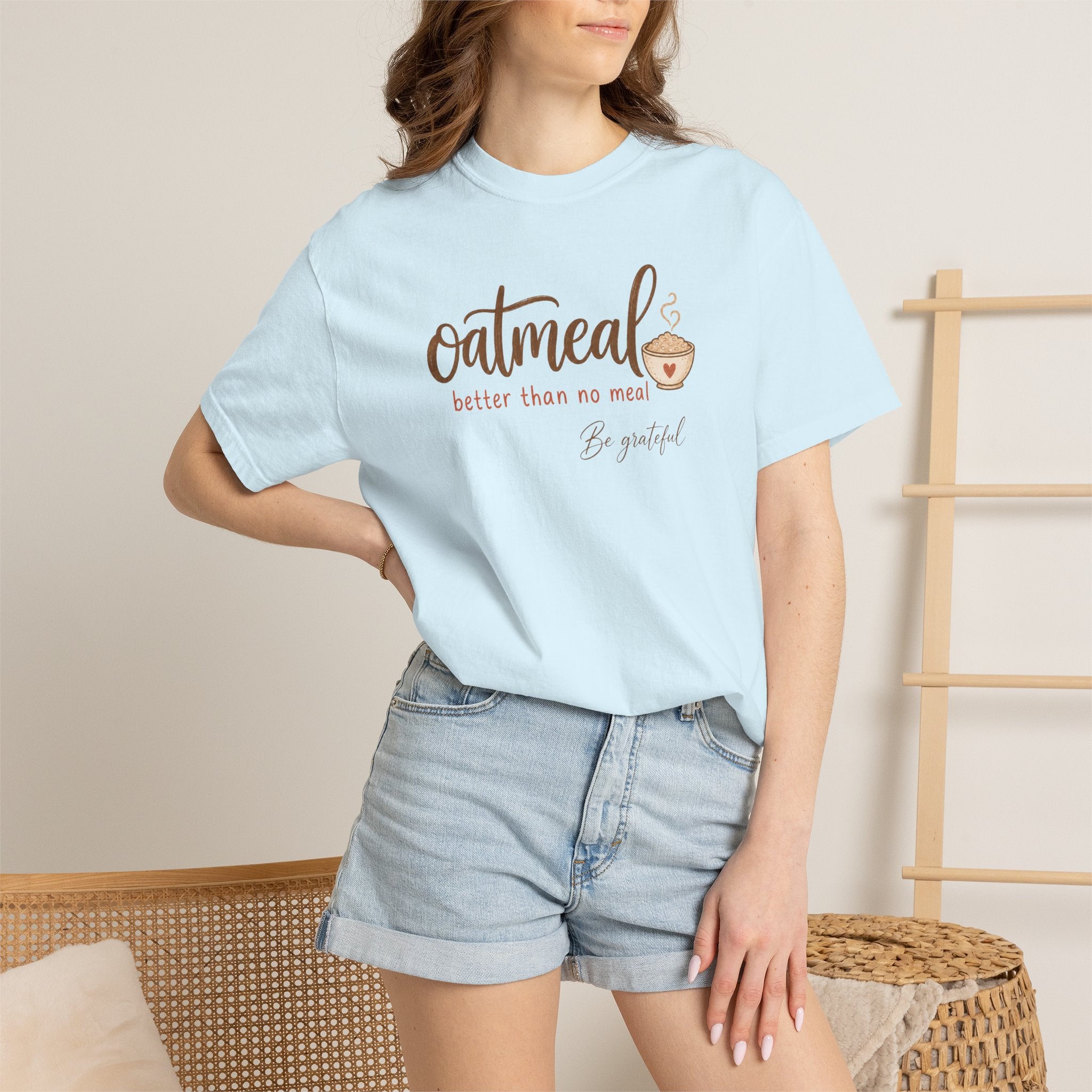 "Oatmeal Better Than No Meal" Oatmeal Lover Graphic T-shirt